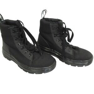 DR DOC  MARTENS BLACK CANVAS BOOTS WOMENS SIZE 7